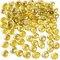 1LB Yellow Flat Glass Marbles, Glass Beads Floral Pebbles Decorative Rocks Gold Gemstones Vase Fillers for Centerpieces Table Scatter Aquarium Fall Home Decor